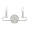 Designers Fountain Summit 14in 2-Light Brushed Nickel Modern Indoor Vanity Light with Candelabra-Style Curves D269C-2B-BN - alternate 1